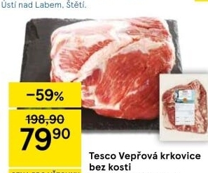 Vepřová krkovice bez kosti Tesco
