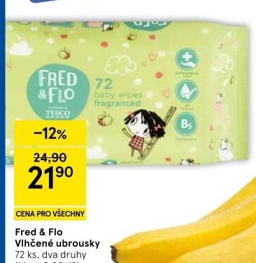 Vlhčené ubrousky Fred&amp