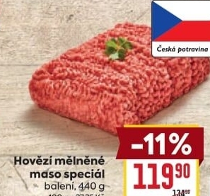 Mělněné hovězí maso