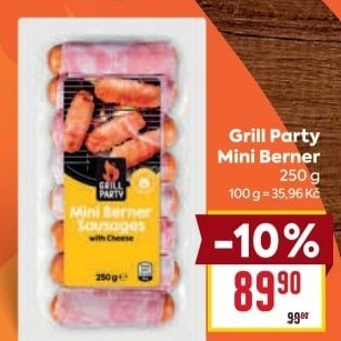 Párečky Miniberner Grill Party