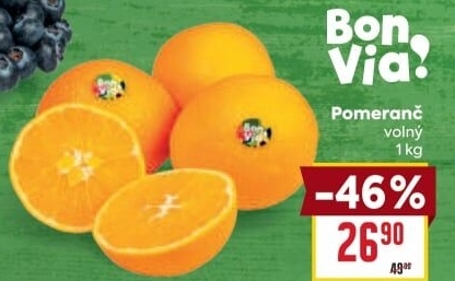 Pomeranče Billa Bonvia