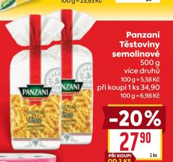 Těstoviny Panzani