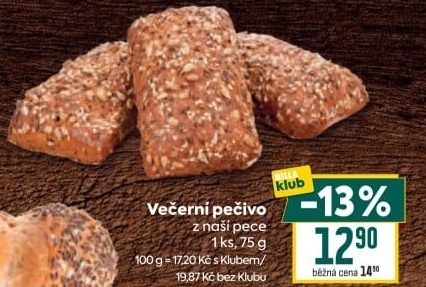 Večerní pečivo