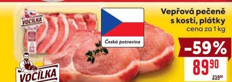 Vepřová pečeně s kostí Vocílka