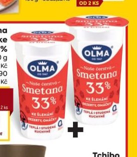 Olma Smetana ke šlehání 33%