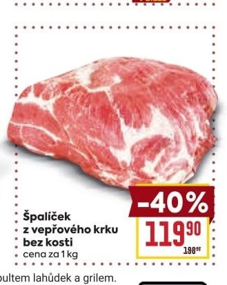 Špalíček z vepřového krku