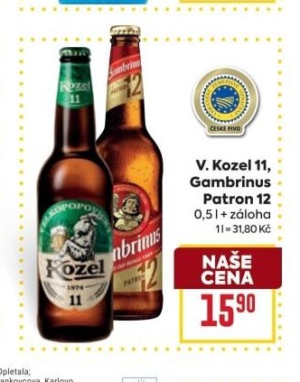 V. Kozel 11, Gambrinus Patron 12