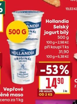 Hollandia Selský jogurt bílý