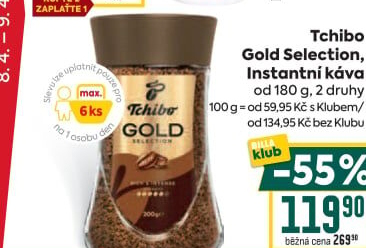Instantní káva Tchibo Gold Selection