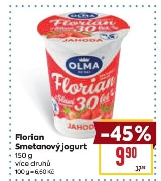 Jogurt smetanový Florian Olma