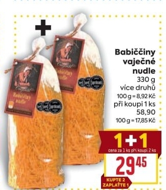 Polévkové nudle Babiččiny Druid