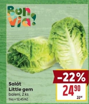 Salát little gem Billa Bonvia