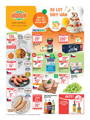 akční leták Globus 8.4.2026-14.4.2026
