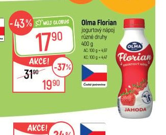 Olma Florian jogurtový nápoj - Globus akcniletaky.com