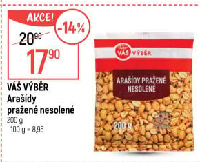 Arašídy pražené Váš Výběr