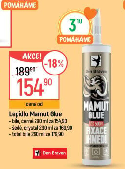 Lepidlo Mamut Glue Den Braven