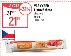 Listové těsto Váš Výběr