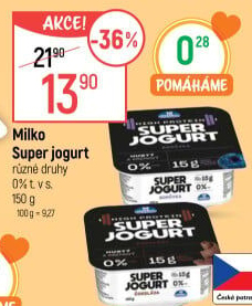 Super jogurt ochucený High protein 0% Milko