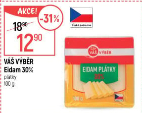 Sýr Eidam 30% Váš Výběr