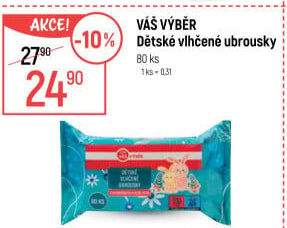Vlhčené ubrousky dětské Váš Výběr