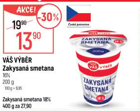 Zakysaná smetana 16% Váš Výběr