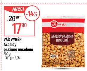 Arašídy pražené Váš Výběr
