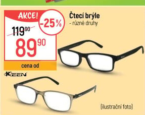 Brýle na čtení Keen