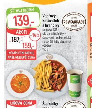 Vepřový katův šleh s hranolky