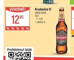 Krušovice 12 světlý ležák