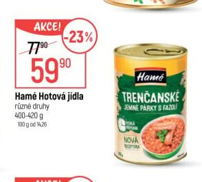 Hamé Hotová jídla