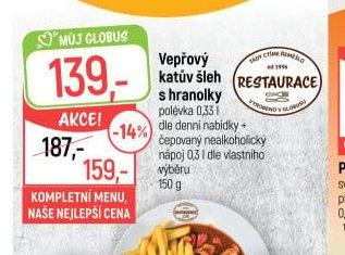 Vepřový katův šleh s hranolky