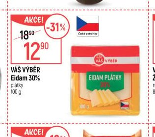 VÁŠ VÝBĚR Eidam 30%