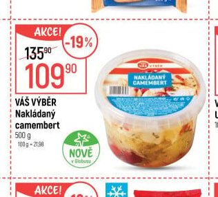 VÁŠ VÝBĚR Nakládaný camembert