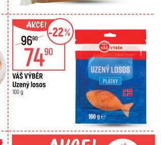 VÁŠ VÝBĚR Uzený losos