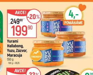 Yurami Hallabong, Yuzu, Zázvor, Maracuja