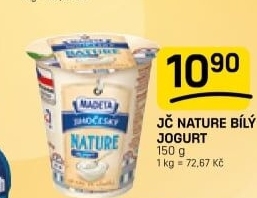 Bílý jogurt Nature jihočeský Madeta