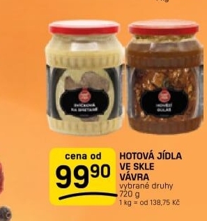 Hotová jídla ve sklenici Dobrý Výběr