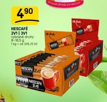 Instantní káva porcovaná 2v1 Nescafé