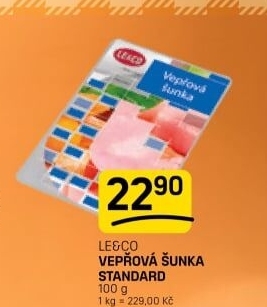 Šunka vepřová standard LE&amp