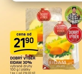 Sýr Eidam 30% Dobrý Výběr