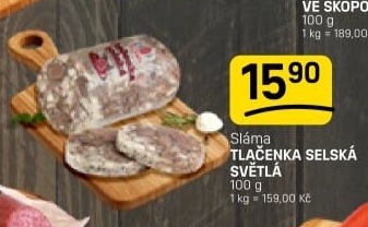 Tlačenka selská Sláma