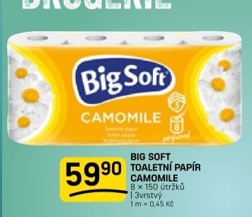 Toaletní papír 3vrstvý Big Soft
