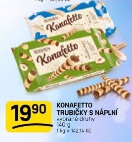 Trubičky vaflové Konafetto Roshen