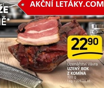 Uzený bok z komína Uzenářství Vávra
