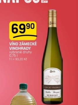 Vína Zámecké Vinohrady Vinný sklep Sovín
