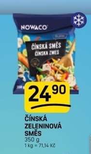 Zeleninová čínská směs mražená Nowaco