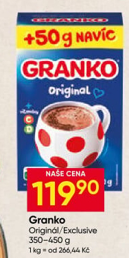 Instantní kakao Exclusive Granko Orion