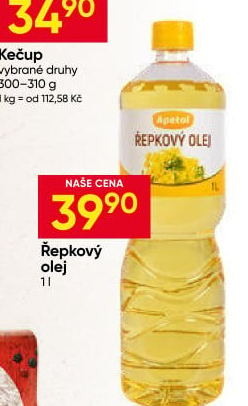 Řepkový olej Apetol