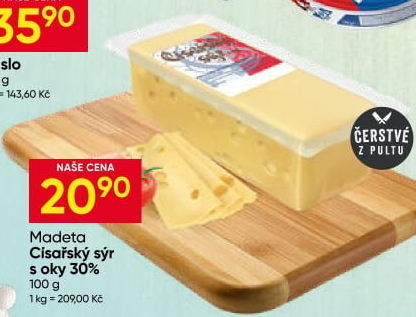 Sýr Císářský 30% Madeta