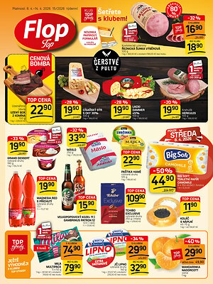 akční leták FLOP TOP 8.4.2026-14.4.2026